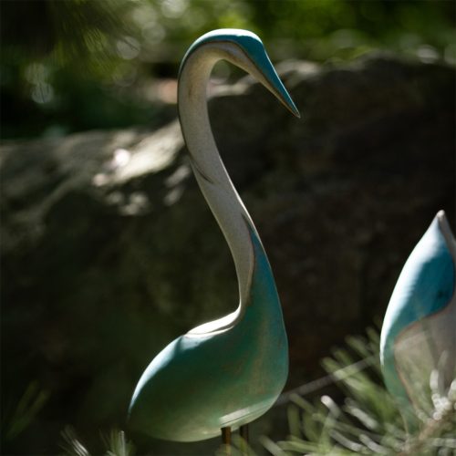 Grey-turquoise heron